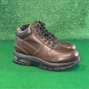 Nike Dark Brown Black Leather ACG Boots Kids Boys Size 4.5Y